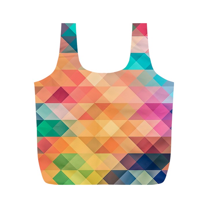 Texture Triangle Full Print Recycle Bag (M)