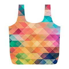 Texture Triangle Full Print Recycle Bag (l)