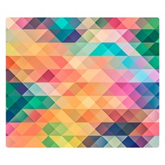 Texture Triangle Double Sided Flano Blanket (small) 