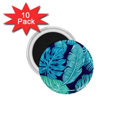 Tropical Greens Leaves Banana 1 75  Magnets (10 Pack)  by HermanTelo