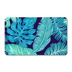 Tropical Greens Leaves Banana Magnet (rectangular) by HermanTelo