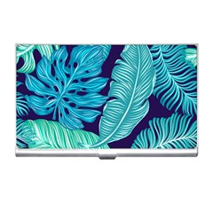 Tropical Greens Leaves Banana Business Card Holder