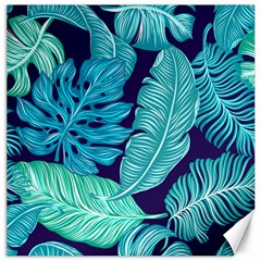 Tropical Greens Leaves Banana Canvas 16  X 16 