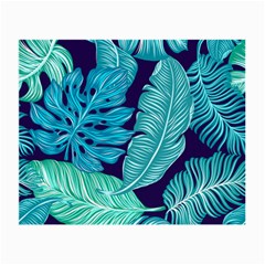 Tropical Greens Leaves Banana Small Glasses Cloth (2 Sides)