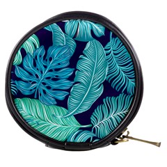 Tropical Greens Leaves Banana Mini Makeup Bag