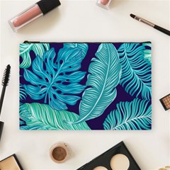 Tropical Greens Leaves Banana Cosmetic Bag (large)