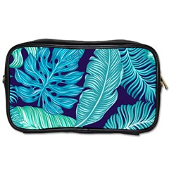 Tropical Greens Leaves Banana Toiletries Bag (one Side) by HermanTelo