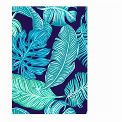 Tropical Greens Leaves Banana Large Garden Flag (two Sides) by HermanTelo