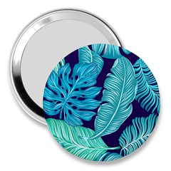 Tropical Greens Leaves Banana 3  Handbag Mirrors by HermanTelo