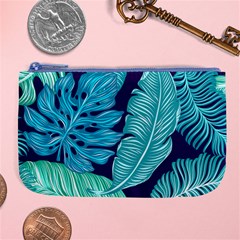 Tropical Greens Leaves Banana Large Coin Purse by HermanTelo