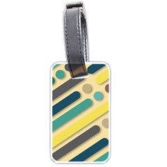 Vintage Desktop Color Luggage Tag (one Side) by HermanTelo