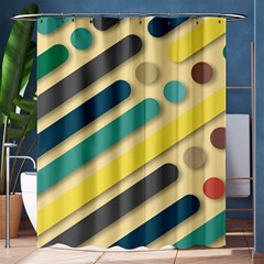 Vintage Desktop Color Shower Curtain 60  X 72  (medium) 