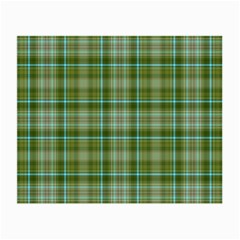 Vintage Green Plaid Small Glasses Cloth (2 Sides)