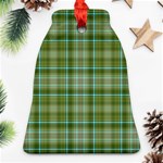 Vintage Green Plaid Bell Ornament (Two Sides) Back