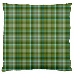 Vintage Green Plaid Standard Flano Cushion Case (one Side) by HermanTelo