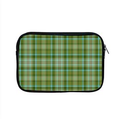 Vintage Green Plaid Apple Macbook Pro 15  Zipper Case