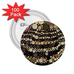 Vintage Style 2 25  Buttons (100 Pack) 