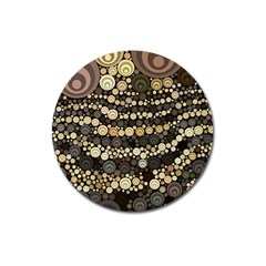 Vintage Style Magnet 3  (round) by HermanTelo