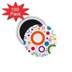 Wallpaper Circle 1 75  Magnets (100 Pack)  by HermanTelo