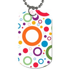 Wallpaper Circle Dog Tag (one Side)