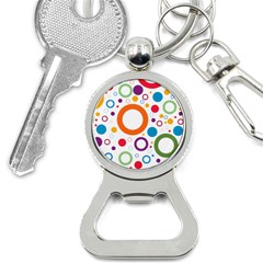 Wallpaper Circle Bottle Opener Key Chain