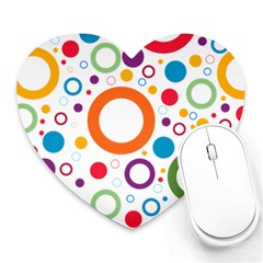 Wallpaper Circle Heart Mousepads