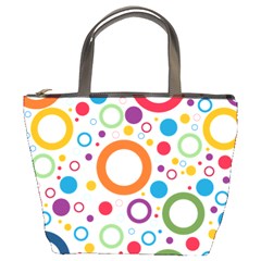 Wallpaper Circle Bucket Bag