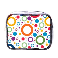 Wallpaper Circle Mini Toiletries Bag (one Side)