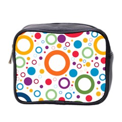 Wallpaper Circle Mini Toiletries Bag (two Sides)