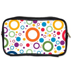 Wallpaper Circle Toiletries Bag (two Sides)