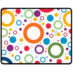 Wallpaper Circle Fleece Blanket (medium) 