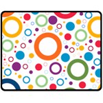 Wallpaper Circle Double Sided Fleece Blanket (Medium)  58.8 x47.4  Blanket Front