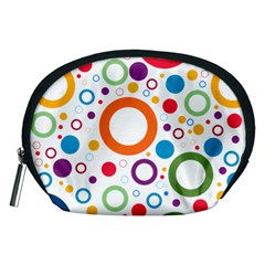 Wallpaper Circle Accessory Pouch (medium) by HermanTelo