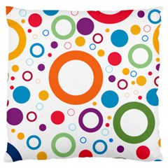 Wallpaper Circle Large Flano Cushion Case (two Sides) by HermanTelo