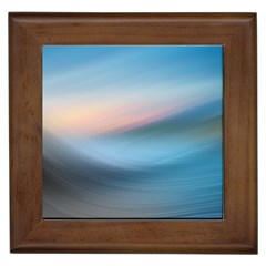 Wave Background Framed Tiles by HermanTelo