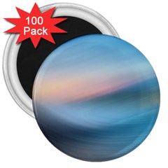 Wave Background 3  Magnets (100 Pack) by HermanTelo