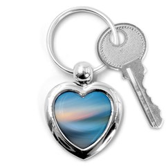 Wave Background Key Chain (heart) by HermanTelo