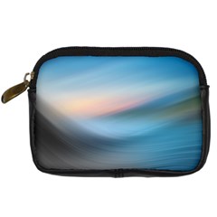 Wave Background Digital Camera Leather Case