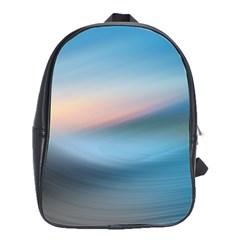 Wave Background School Bag (large)