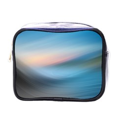 Wave Background Mini Toiletries Bag (one Side) by HermanTelo