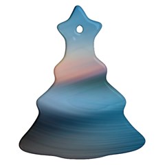 Wave Background Ornament (christmas Tree) 