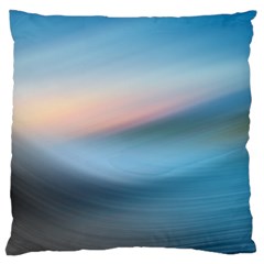 Wave Background Large Cushion Case (one Side)