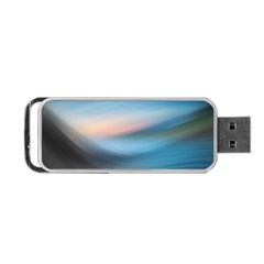 Wave Background Portable Usb Flash (one Side)