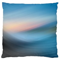 Wave Background Large Flano Cushion Case (one Side) by HermanTelo