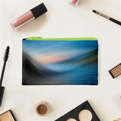 Wave Background Cosmetic Bag (xs)