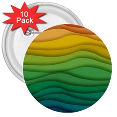 Waves Texture 3  Buttons (10 Pack) 