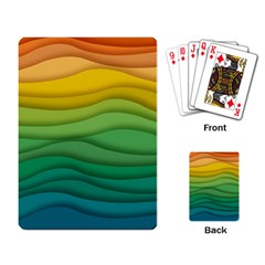 Waves Texture Playing Cards Single Design