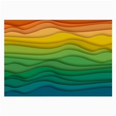 Waves Texture Large Glasses Cloth (2 Sides)