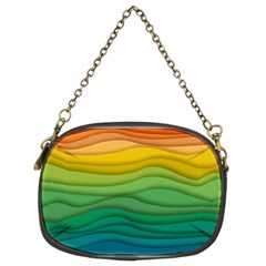 Waves Texture Chain Purse (two Sides)