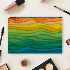 Waves Texture Cosmetic Bag (large)